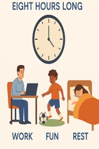 Read more about the article Why is a typical work day eight hours long?