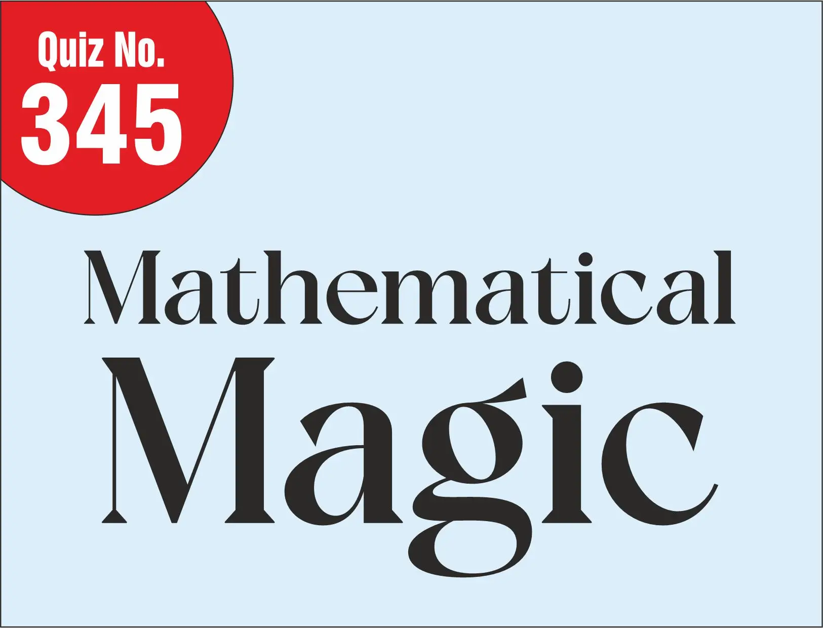 You are currently viewing Mathematical Magic