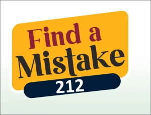 Read more about the article FIND THE MISTAKE