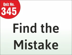 Read more about the article Find the mistake