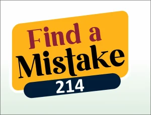 Read more about the article FIND THE MISTAKE