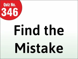 Read more about the article Find the mistake