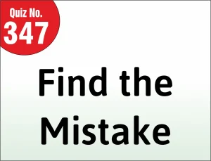 Read more about the article Find the mistake