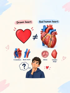 Read more about the article Why Do Drawn Hearts Look Nothing Like Real Hearts?