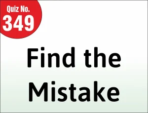 Read more about the article Find the mistake