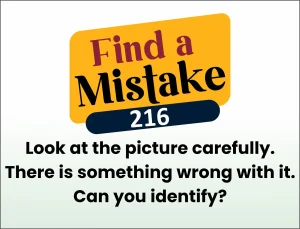Read more about the article FIND THE MISTAKE